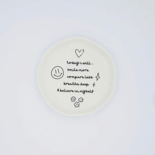 Smile More Trinket Tray