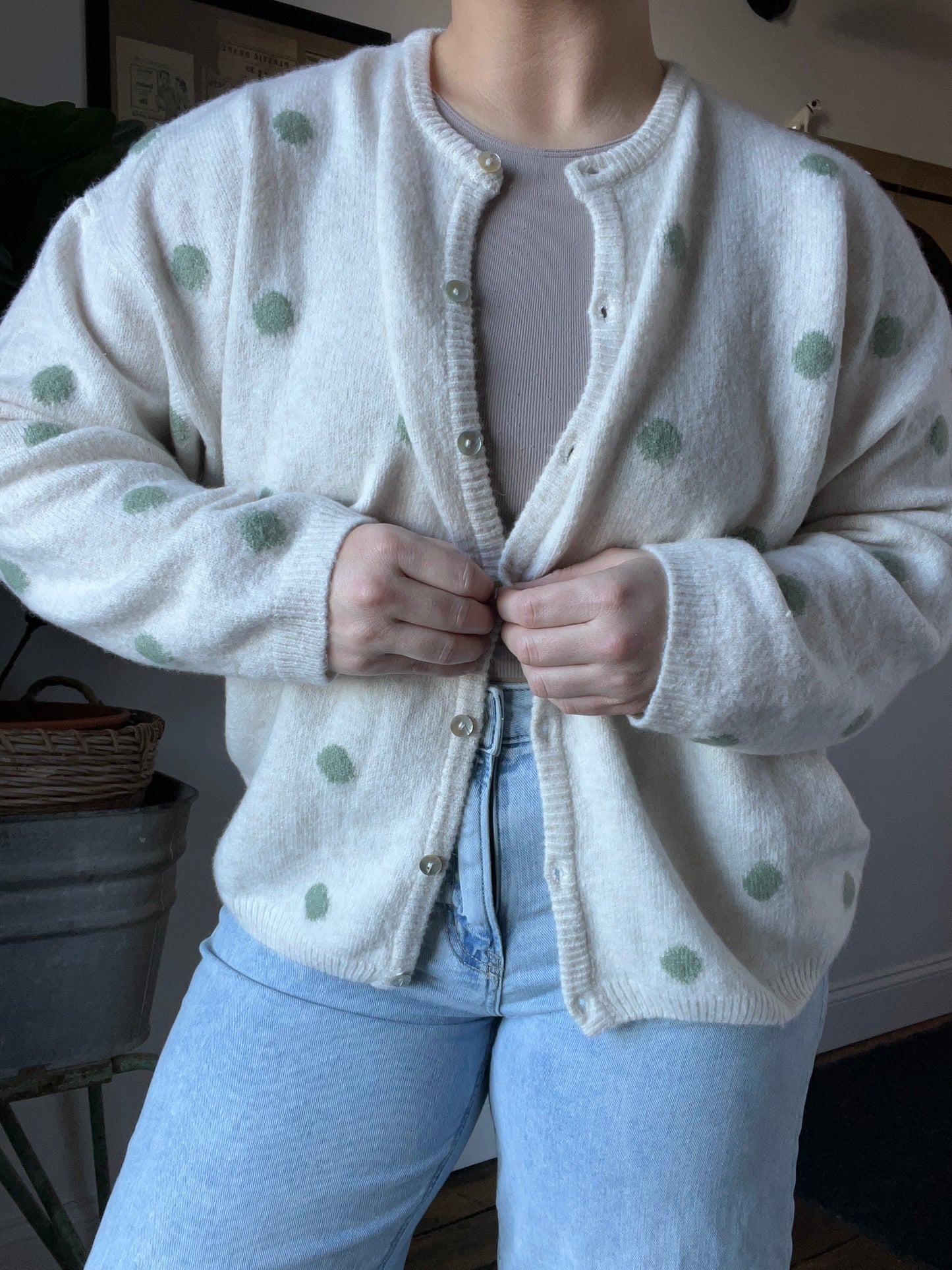 Polka Dot Cardigan