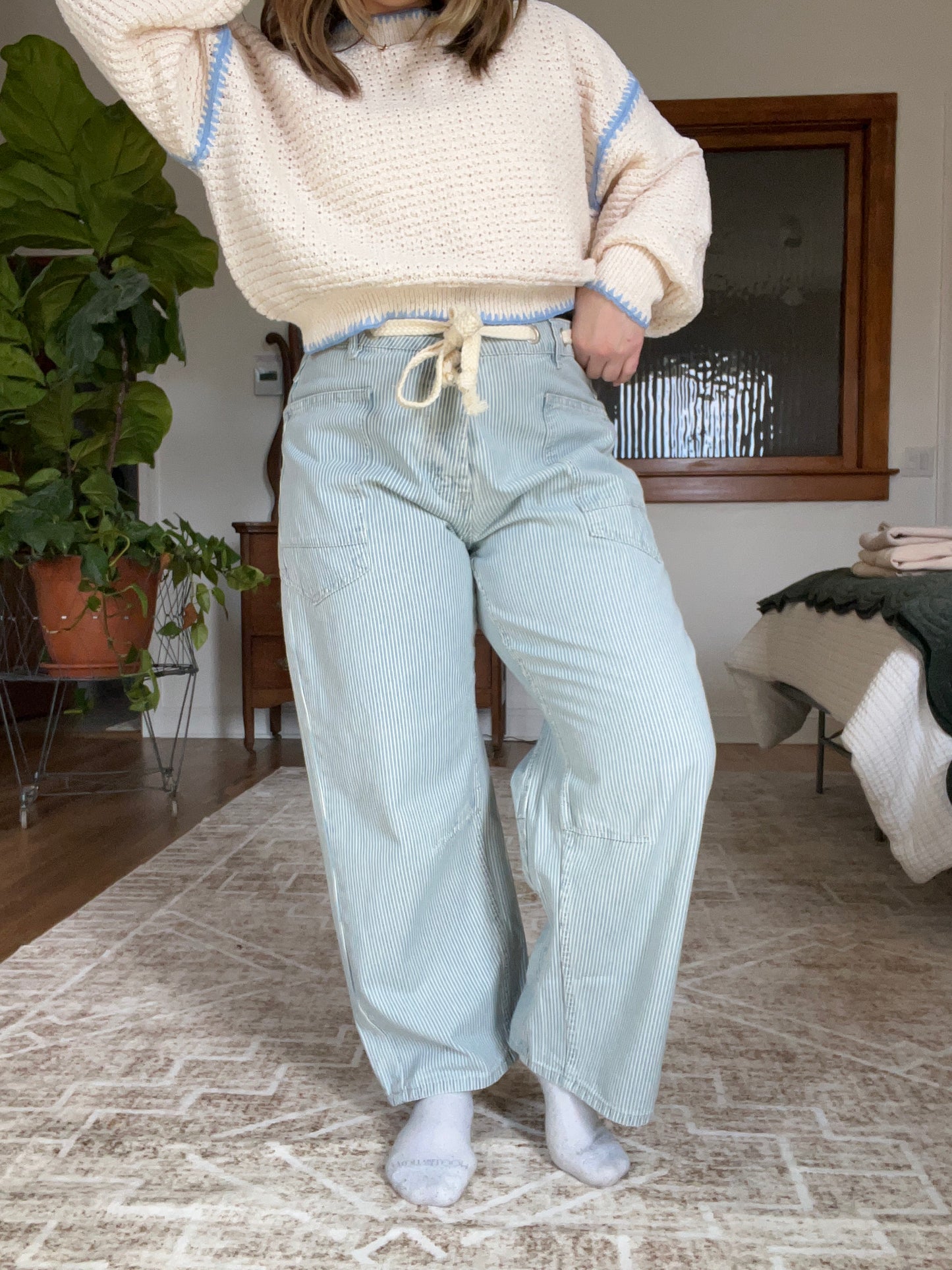 Stripe Denim Jeans