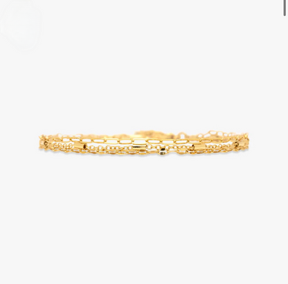 Pura Vida Golden Anklet