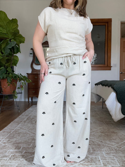 Embroidered Pants