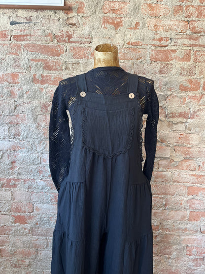 Tiered Button Overalls