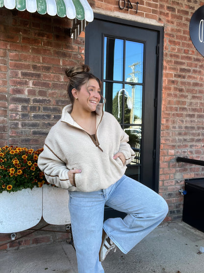 Sherpa Pullover Top