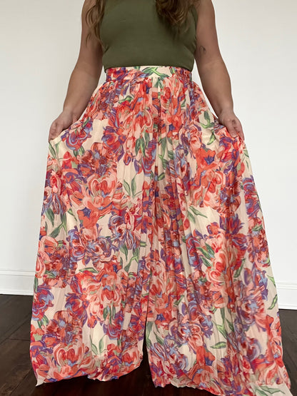 Apricot Print Pants