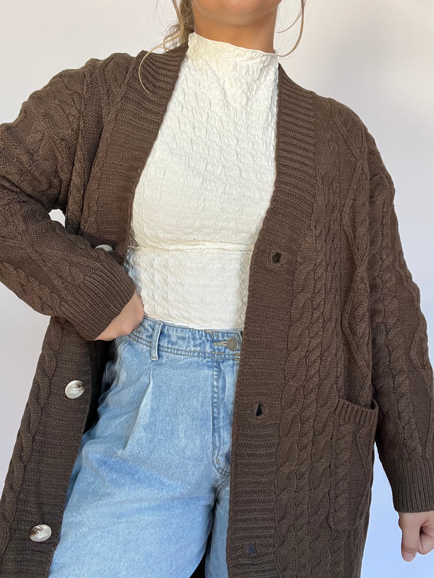 Knitted Long Cardigan