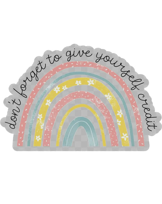 Give Yourself Credit Sticker