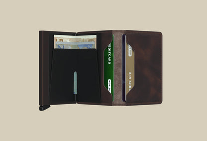 SECRID Slim-Wallet Vintage Chocolate
