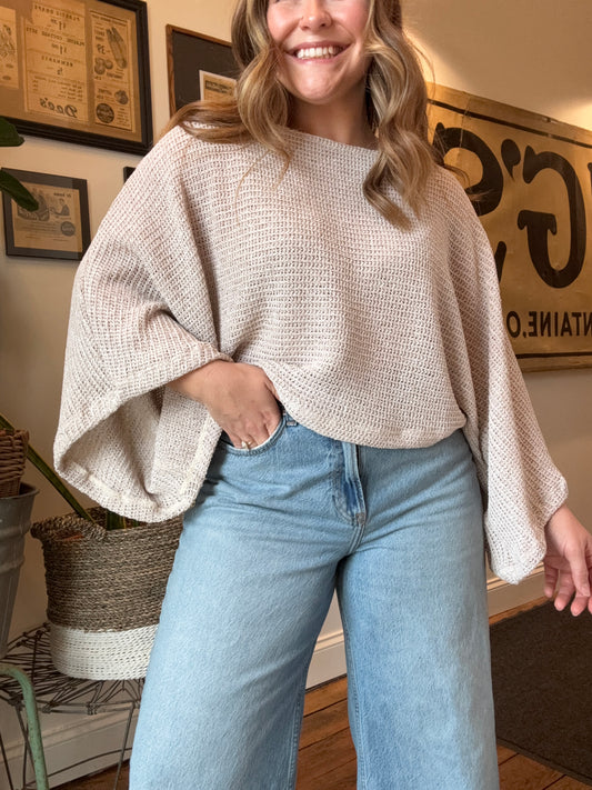 Boat Neck Poncho