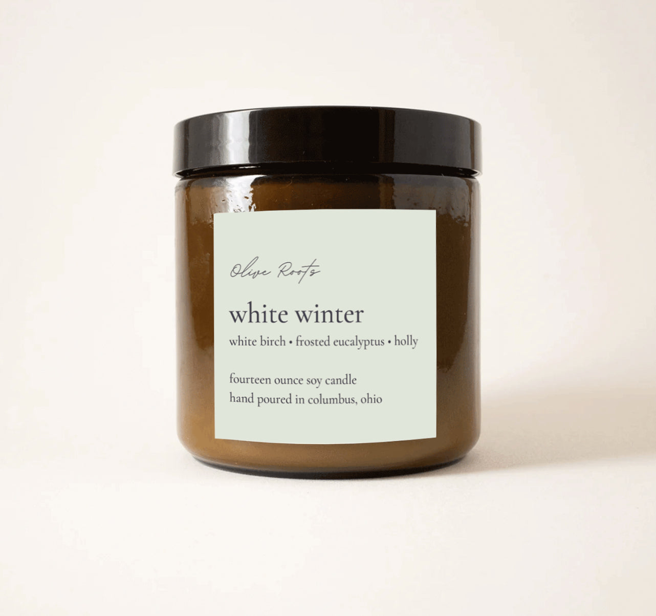 White Winter Candle