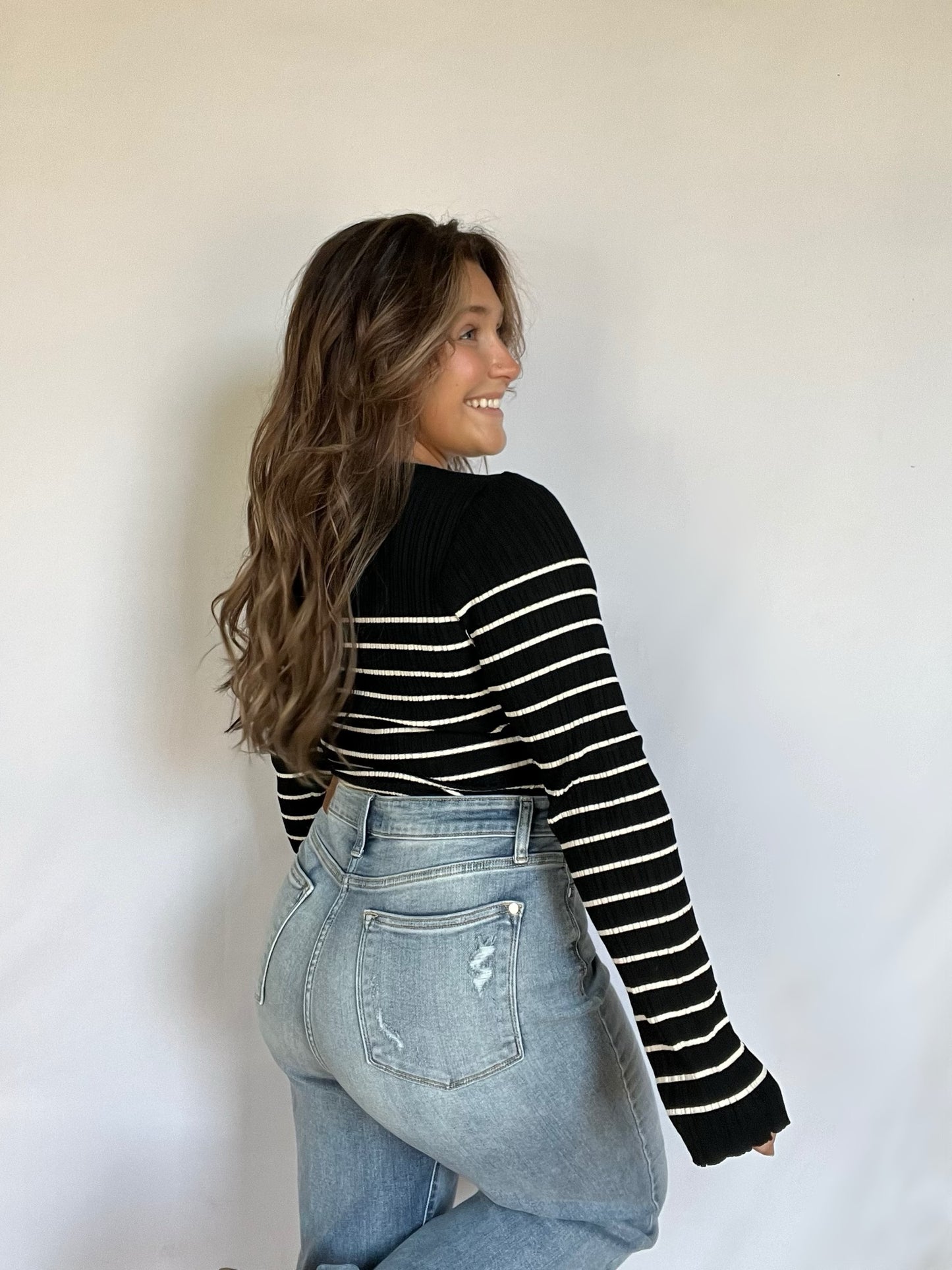 Fitted Stripe Top