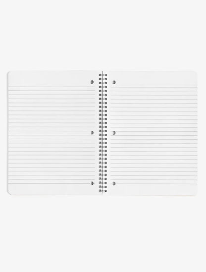 Bloom and Believe Floral Stripes Spiral Notebook