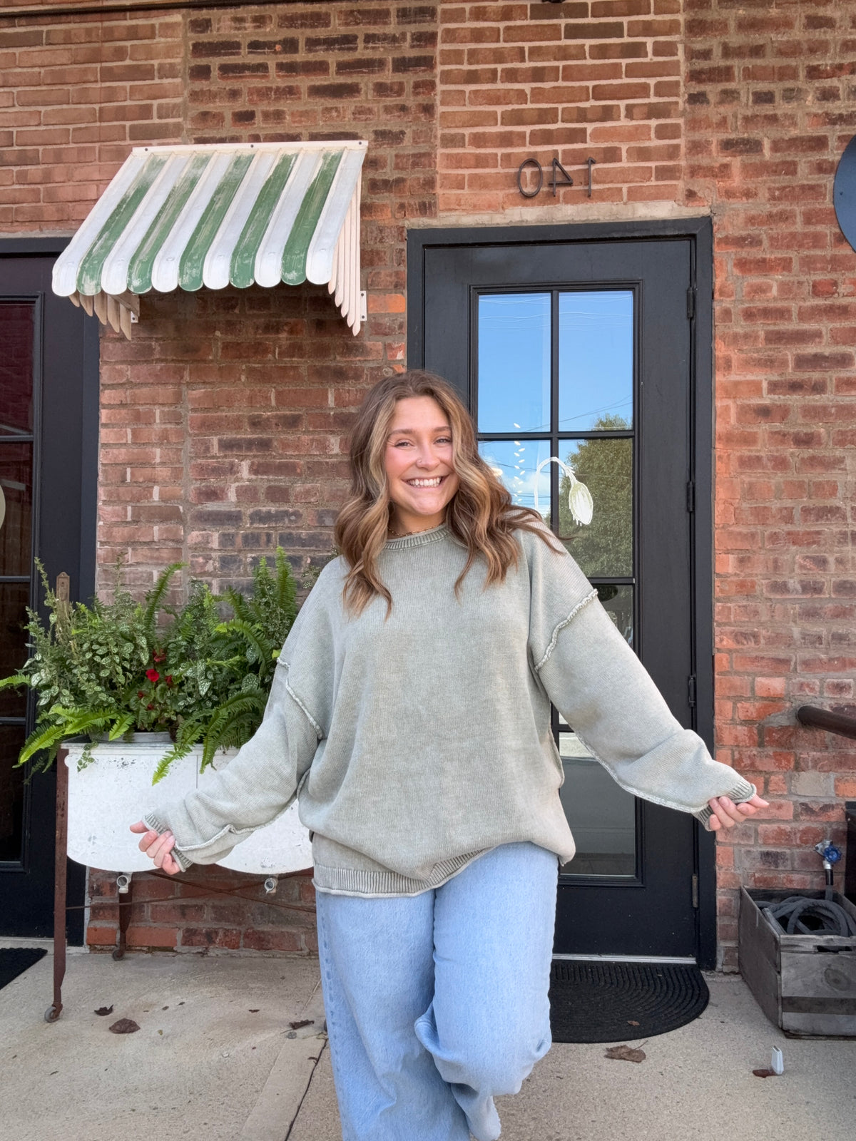 Raw Edge Sweater