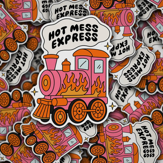 Hot Mess Express Sticker