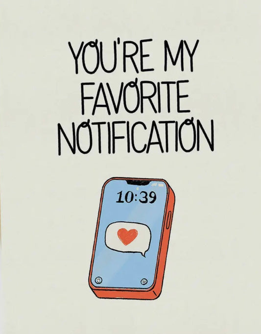 Favorite Notification Card