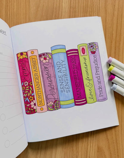 All Booked Up Coloring Book