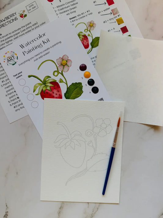 Strawberry Watercolor Kit