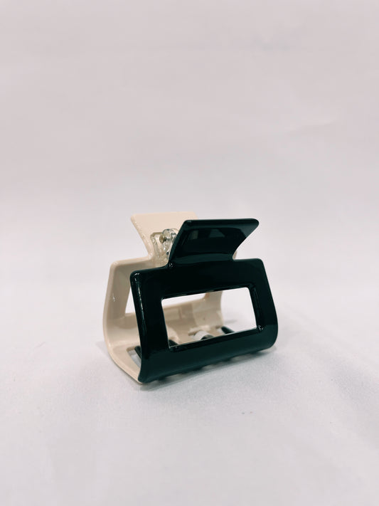 Contrast Square Mini Claw Clip