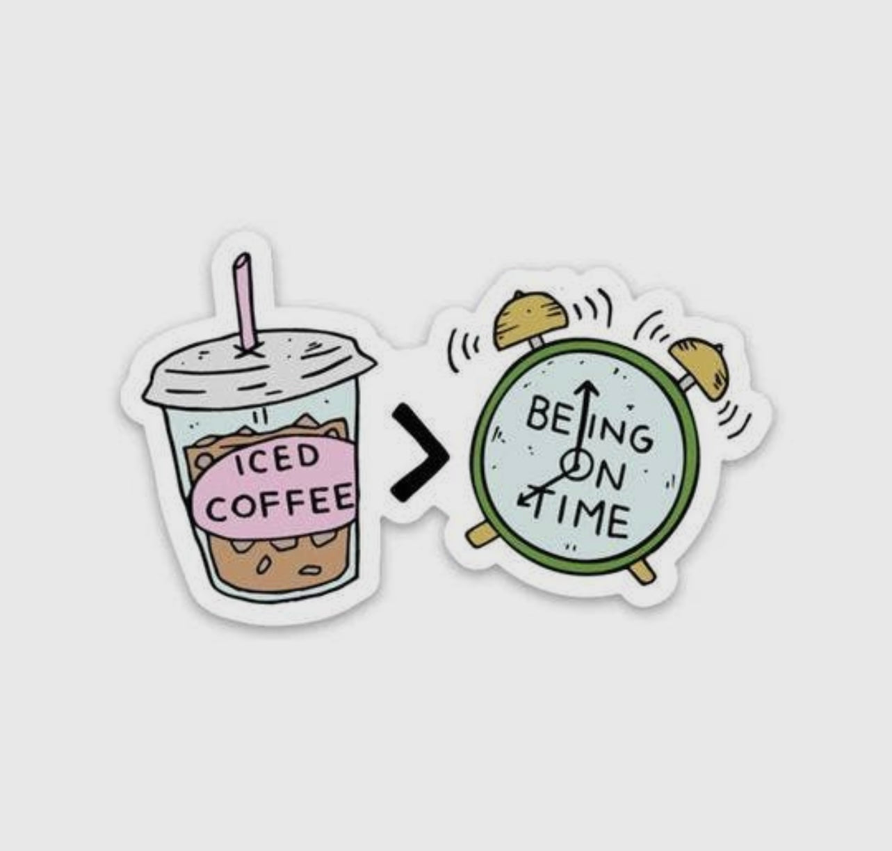 Being On Time Sticker