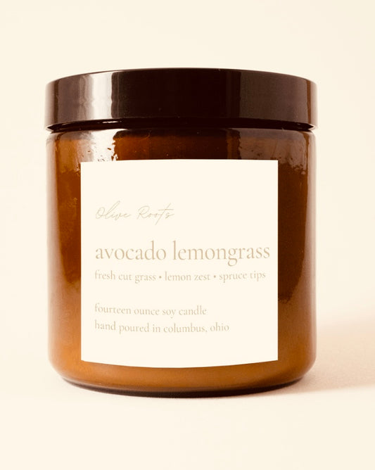 Avocado Lemongrass Soy Candle