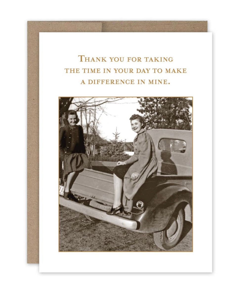 Time In Your Day Thank You Card